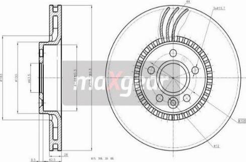 Maxgear 19-2429 - Тормозной диск autospares.lv