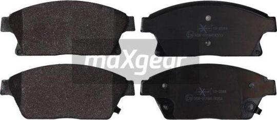 Maxgear 19-2088 - Тормозные колодки, дисковые, комплект autospares.lv
