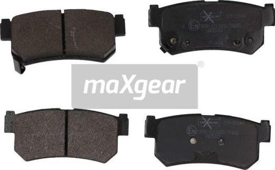 Maxgear 19-2144 - Тормозные колодки, дисковые, комплект autospares.lv