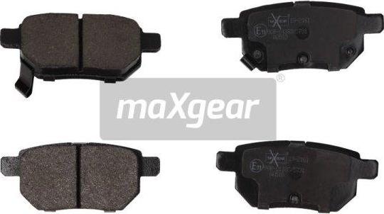 Maxgear 19-2161 - Тормозные колодки, дисковые, комплект autospares.lv