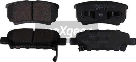 Maxgear 19-2109 - Тормозные колодки, дисковые, комплект autospares.lv