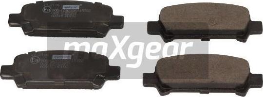 Maxgear 19-2116 - Тормозные колодки, дисковые, комплект autospares.lv