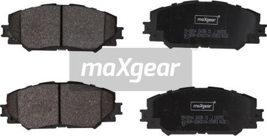 Maxgear 19-2894 - Тормозные колодки, дисковые, комплект autospares.lv