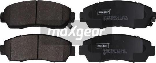 Maxgear 19-2895 - Тормозные колодки, дисковые, комплект autospares.lv