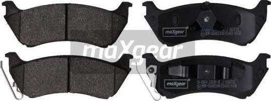 Maxgear 19-2869 - Тормозные колодки, дисковые, комплект autospares.lv