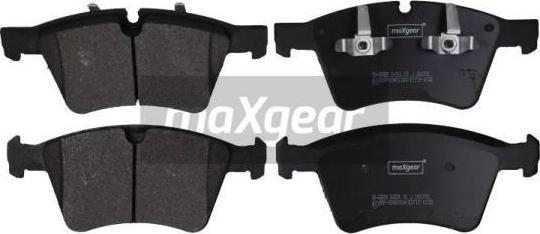 Maxgear 19-2889 - Тормозные колодки, дисковые, комплект autospares.lv