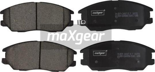 Maxgear 19-2879 - Тормозные колодки, дисковые, комплект autospares.lv