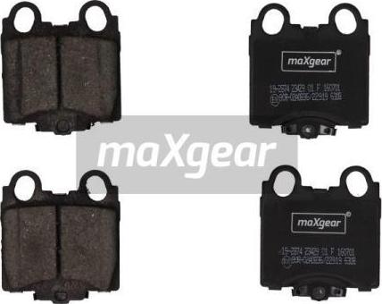 Maxgear 19-2874 - Тормозные колодки, дисковые, комплект autospares.lv