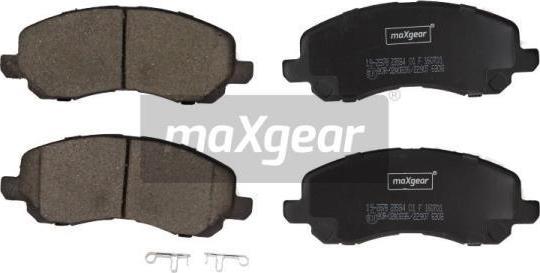 Maxgear 19-2878 - Тормозные колодки, дисковые, комплект autospares.lv
