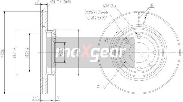 Maxgear 19-2376MAX - Тормозной диск autospares.lv