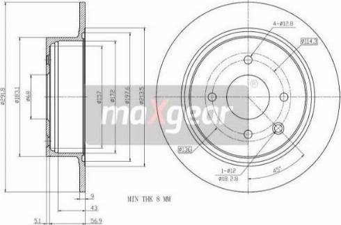 Maxgear 19-2792 - Тормозной диск autospares.lv