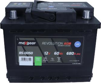 Maxgear 85-0050 - Стартерная аккумуляторная батарея, АКБ autospares.lv