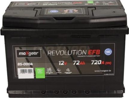 Maxgear 85-0004 - Стартерная аккумуляторная батарея, АКБ autospares.lv