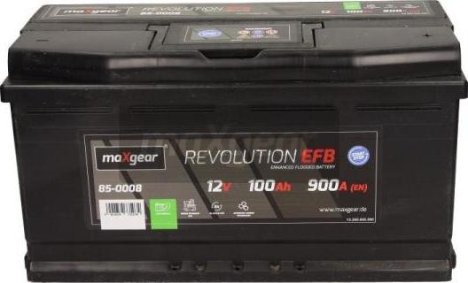 Maxgear 85-0008 - Стартерная аккумуляторная батарея, АКБ autospares.lv