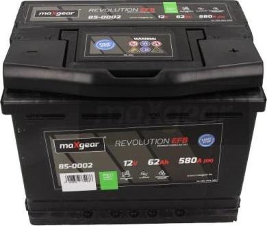 Maxgear 85-0002 - Стартерная аккумуляторная батарея, АКБ autospares.lv