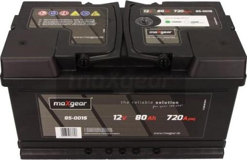 Maxgear 85-0015 - Стартерная аккумуляторная батарея, АКБ autospares.lv