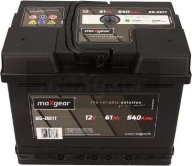 Maxgear 85-0011 - Стартерная аккумуляторная батарея, АКБ autospares.lv