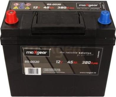 Maxgear 85-0020 - Стартерная аккумуляторная батарея, АКБ autospares.lv