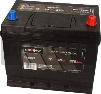 Maxgear 85-0022 - Стартерная аккумуляторная батарея, АКБ autospares.lv