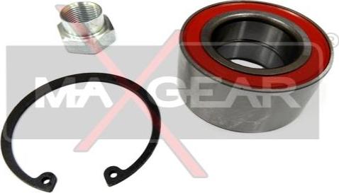 Maxgear 33-0143 - Подшипник ступицы колеса, комплект autospares.lv