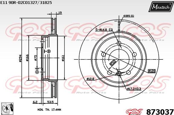 Maxtech 5275317 - Поворотный кулак, подвеска колеса autospares.lv