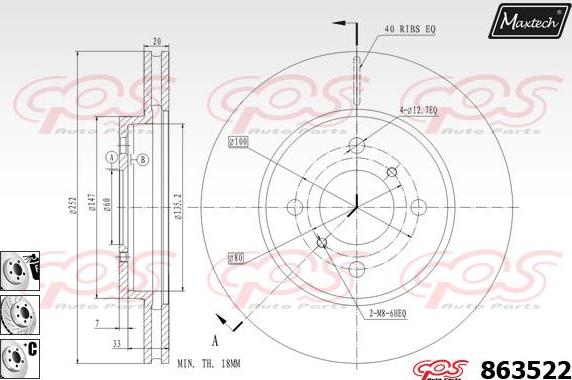 Maxtech 72963003 - Поршень, корпус скобы тормоза autospares.lv