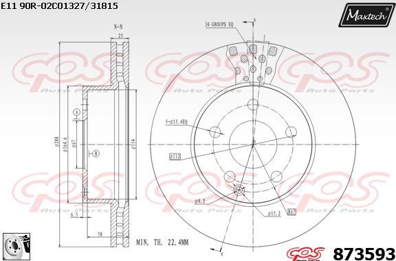 Maxtech 6273003 - Тормозной суппорт autospares.lv