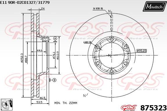 Maxtech 6272503 - Тормозной суппорт autospares.lv