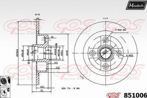 Delphi BG2727 - Тормозной диск autospares.lv