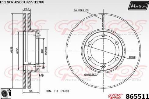 Mapco 15281 - Тормозной диск autospares.lv