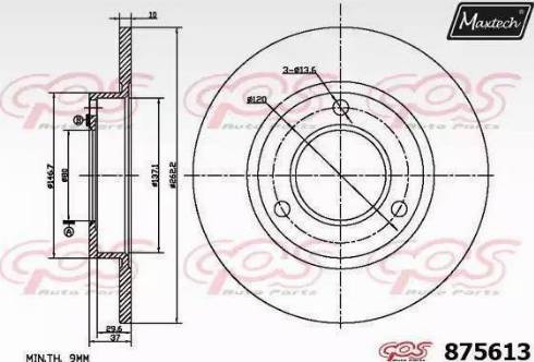 NK 203709 - Тормозной диск autospares.lv