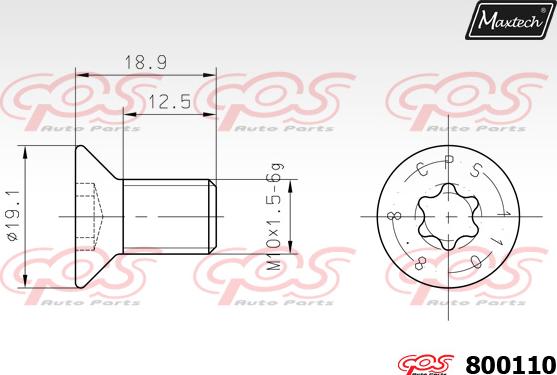 Maxtech 871160 - Тормозной диск autospares.lv