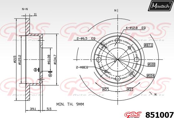 Maxtech 70160124 - Комплект направляющей гильзы, тормозной поршень autospares.lv