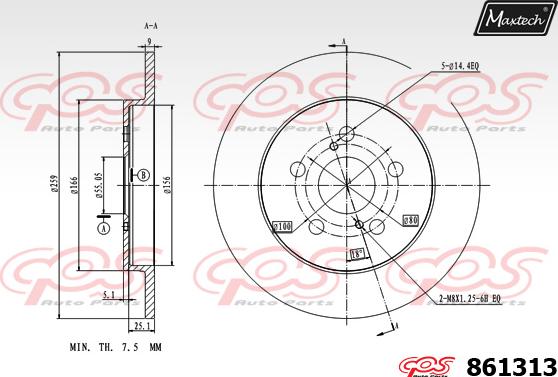 Maxtech 70180458 - Прокладка, поршень корпуса скобы тормоза autospares.lv