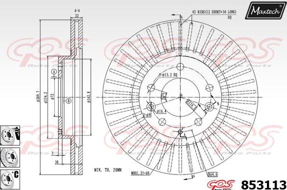 Maxtech 70180036 - Прокладка, поршень корпуса скобы тормоза autospares.lv