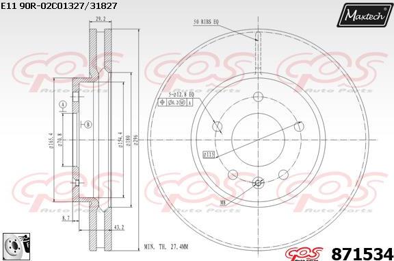 Maxtech 70180146 - Прокладка, поршень корпуса скобы тормоза autospares.lv