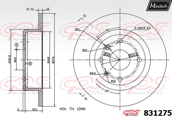 Maxtech 70180148 - Прокладка, поршень корпуса скобы тормоза autospares.lv