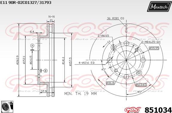 Maxtech 70180361 - Прокладка, поршень корпуса скобы тормоза autospares.lv