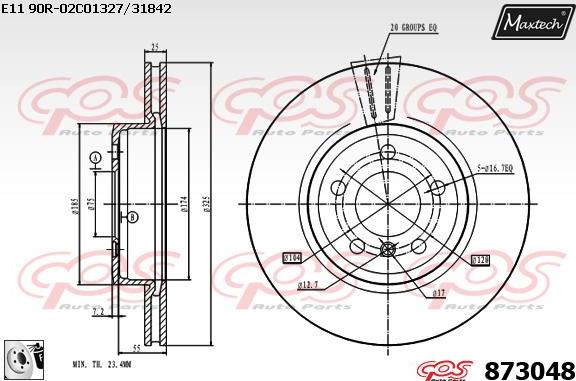 Maxtech 70180301 - Прокладка, поршень корпуса скобы тормоза autospares.lv