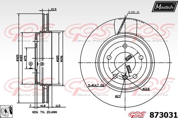 Maxtech 70180380 - Прокладка, поршень корпуса скобы тормоза autospares.lv