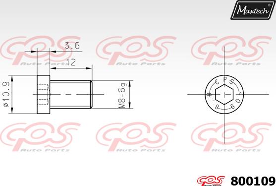 Maxtech 70180337 - Прокладка, поршень корпуса скобы тормоза autospares.lv