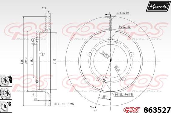 Maxtech 72960024 - Поршень, корпус скобы тормоза autospares.lv