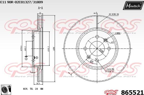 Maxtech 70180291 - Прокладка, поршень корпуса скобы тормоза autospares.lv