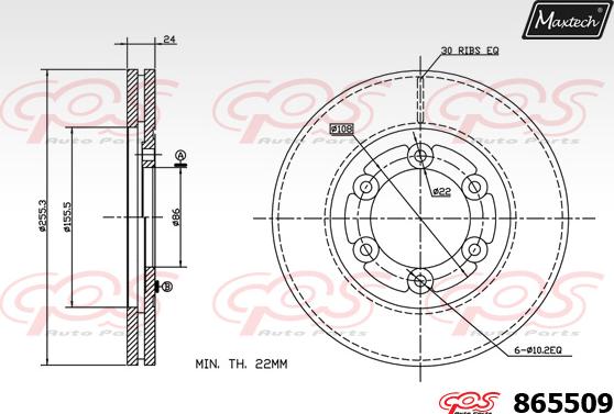 Maxtech 70200432 - Ремкомплект, тормозной суппорт autospares.lv