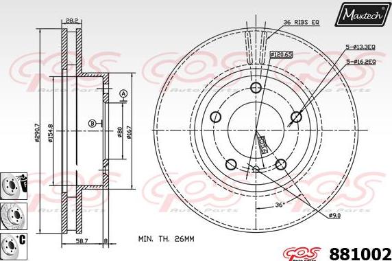 Maxtech 70200477 - Ремкомплект, тормозной суппорт autospares.lv