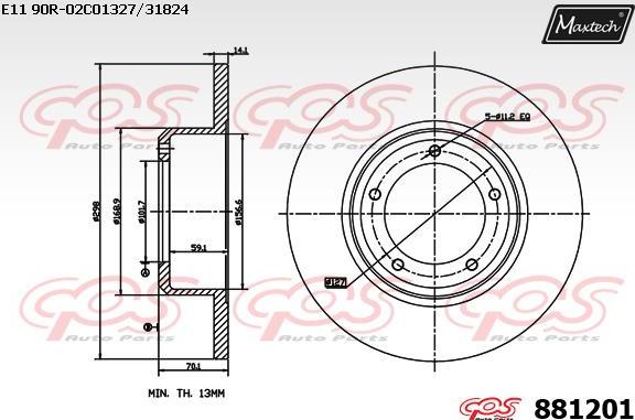 Maxtech 70200599 - Ремкомплект, тормозной суппорт autospares.lv