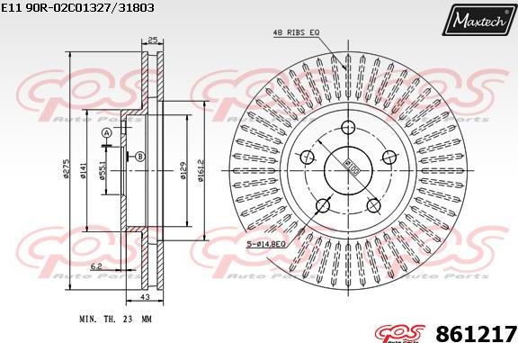 Maxtech 70200598 - Ремкомплект, тормозной суппорт autospares.lv