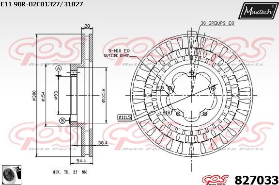 Maxtech 70200581 - Ремкомплект, тормозной суппорт autospares.lv