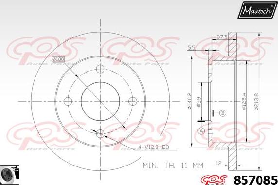 Maxtech 70200684 - Ремкомплект, тормозной суппорт autospares.lv