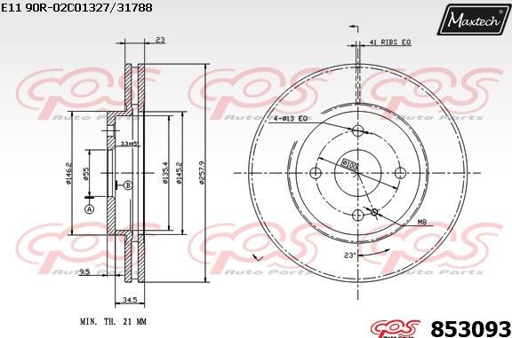 Maxtech 70200686 - Ремкомплект, тормозной суппорт autospares.lv